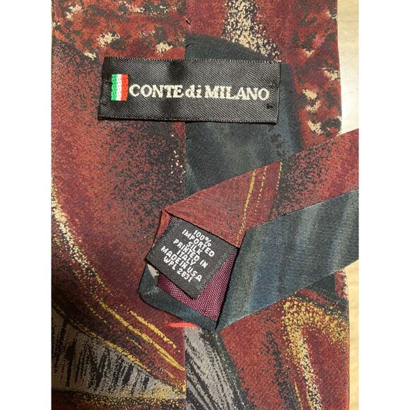 2 CONTE di MILANO Italian Silk Ties - Picture 5 of 8